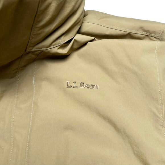 L.L. Bean | Men | Tan 3-In-1 Outdoor Nylon Sweater Fleece Hooded Jacket | L Reg - Picture 14 of 15